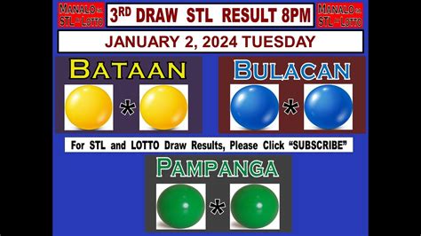 STL 3RD Draw 8pm Result STL Bataan STL Batangas STL .